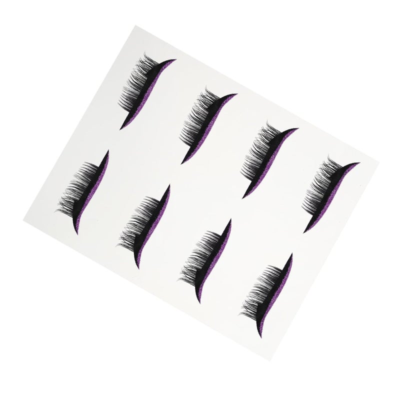 Healifty 4 Pairs Self Adhesive Eyeliner Tape Stickers with Shiny Lash Decals Lightweight Breathable Makeup Tools for Women Easy to Apply and Remove for Eye Enhancement - Image 1