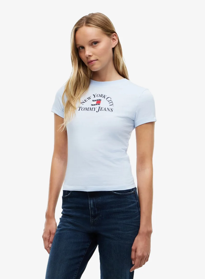 Tommy Jeans Wavy Flag Slim Jersey T-Shirt