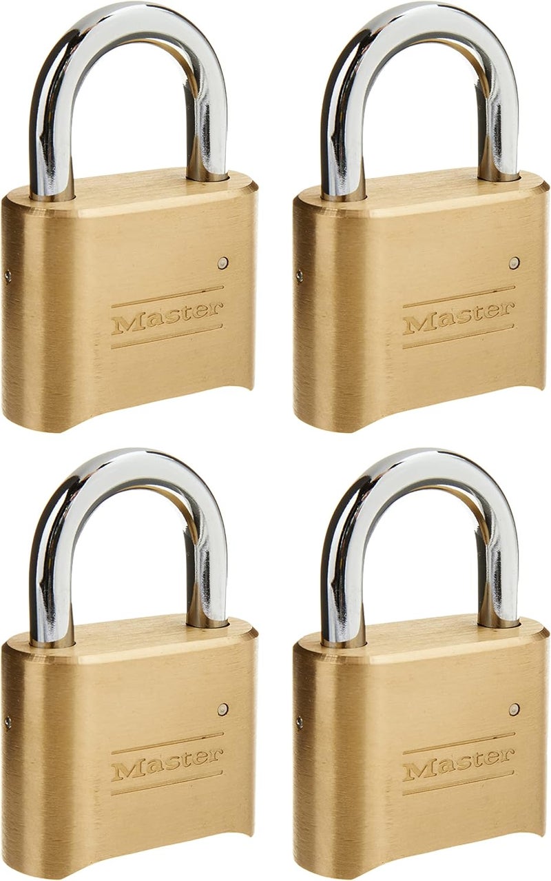 Master Lock 175D Resettable Combination Padlock, 2 in. Wide, Pack of 4 - Image 3