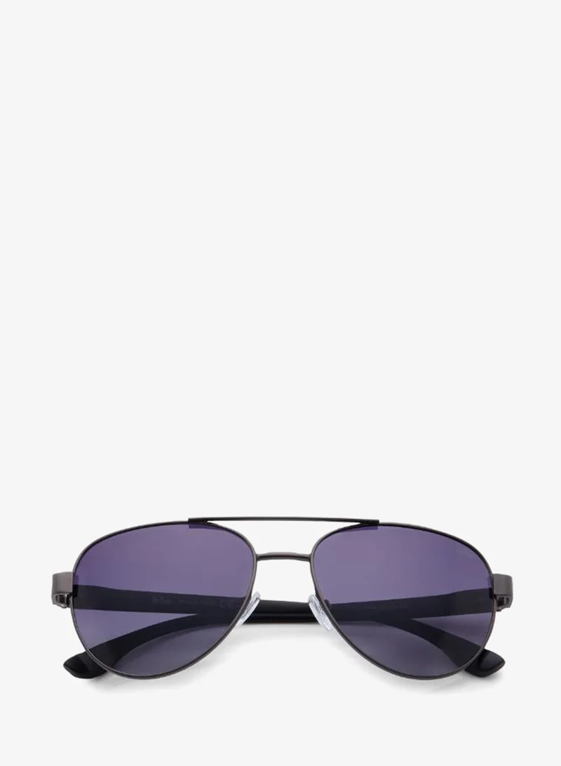 Lee Cooper  Polarized Sunglasses Gun Frame Gradient Grey Mirror Lens 60mm  - LC1201C01  | Best Price UAE