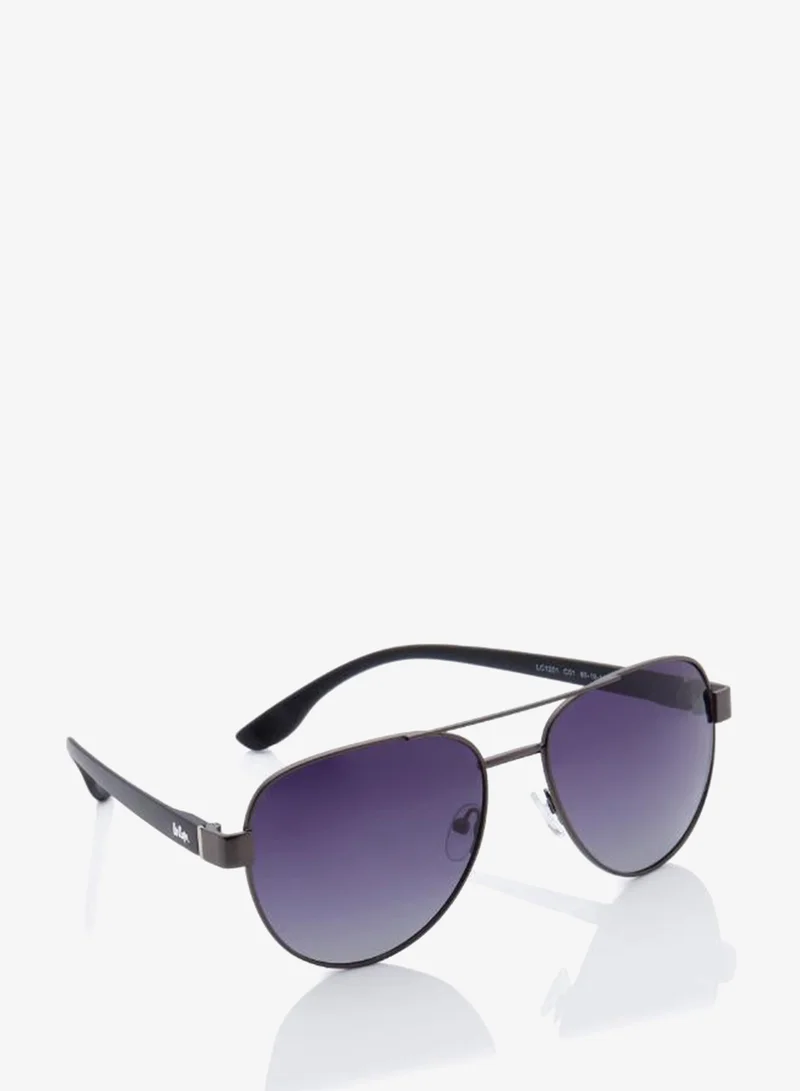 Lee Cooper  Polarized Sunglasses Gun Frame Gradient Grey Mirror Lens 60mm  - LC1201C01  | Best Price UAE