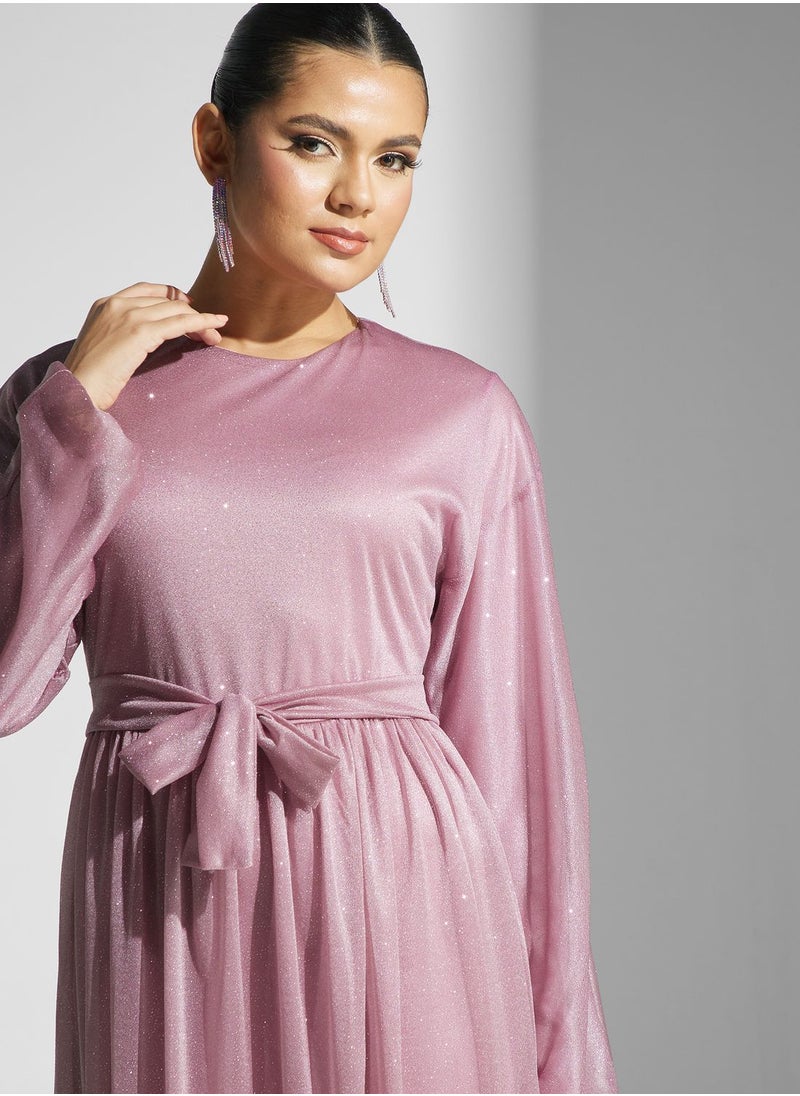 Khizana - Shimmer A-Line Dress - Image 1