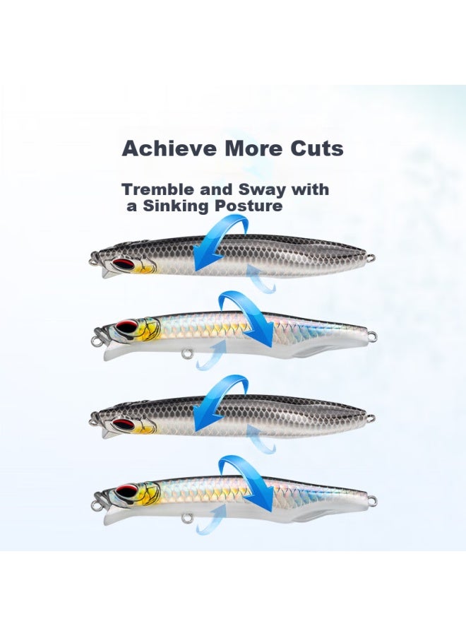 King Lure King Bait Set, Qiao Ying Sinking Pencil, Largemouth Bait, Long-distance Casting, Freshwater Sea Bass, 17.5g Set - Image 4
