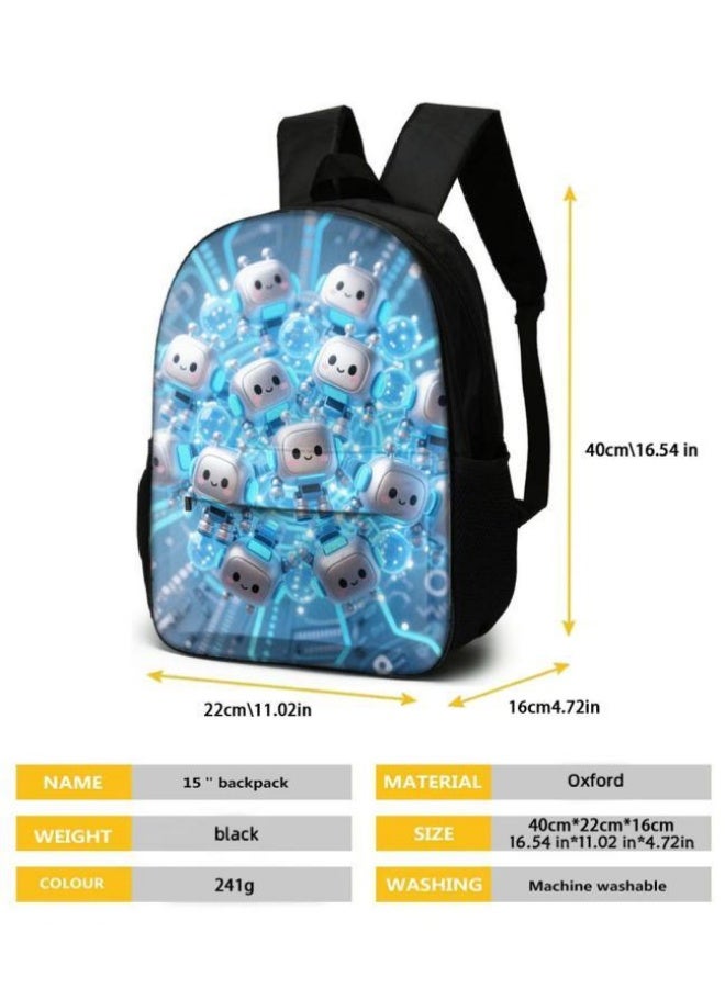 Bright Li Fire Unlock the fashion style of children's fun! Three-piece bag set, cartoon elements make children and teenagers super stylish (students, children, friends outings, mountain climbing, schooling, etc. are available) - 1  - Image 5