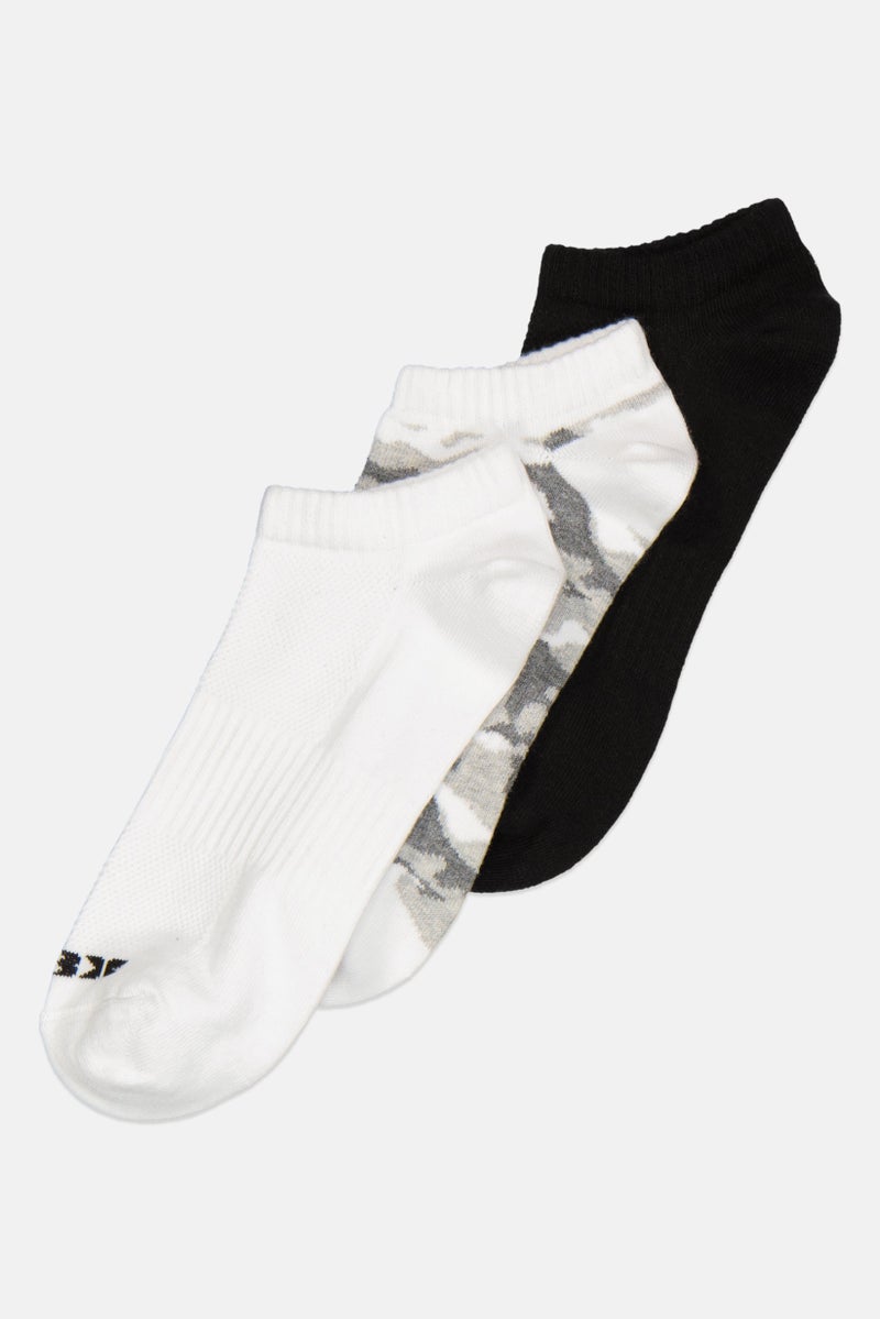RBX Men 3 Pairs Camouflage Training Socks, Multicolor  - Image 1