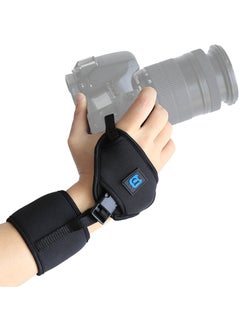 PULUZ Soft Neoprene  Camera Hand Grip Wrist Strap  Secure Grip Padded Wrist Strap  with 1/4 inch Screw Plastic Plate  for Sony Canon NikonSLR / DSLR Cameras  - Image 1