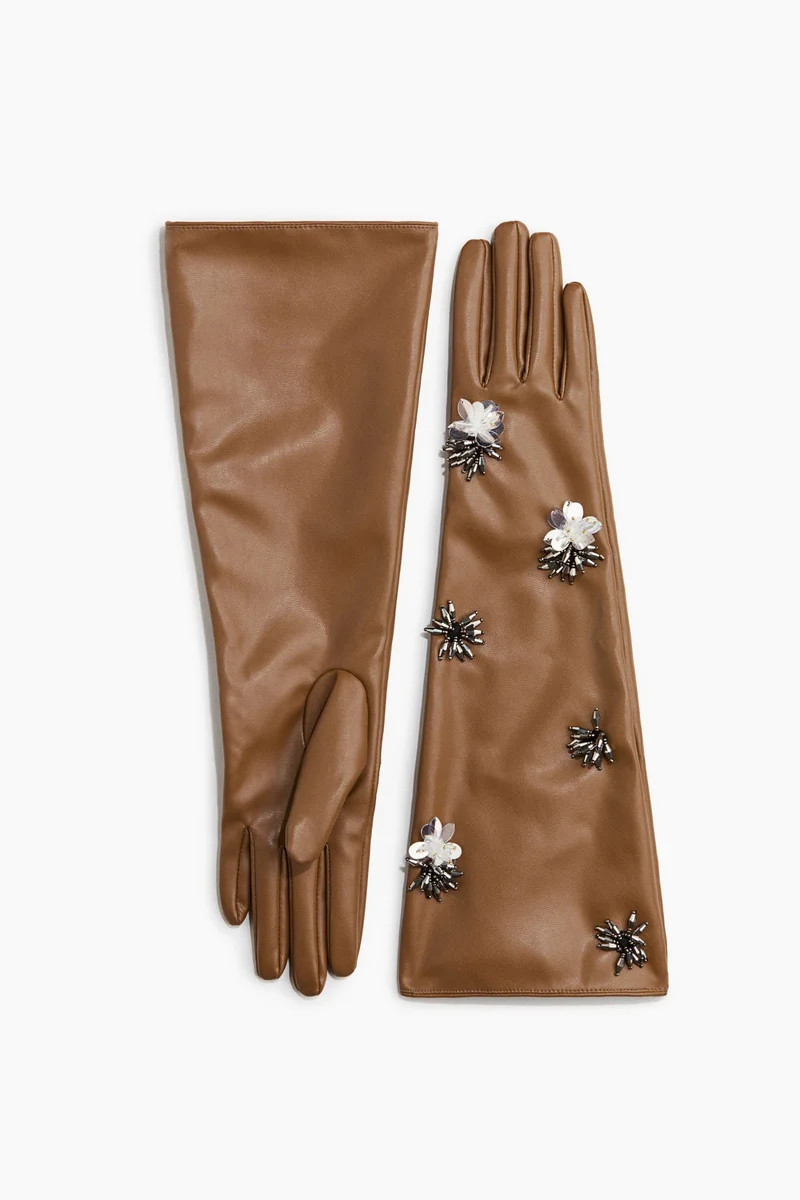 H&M Appliquéd gloves