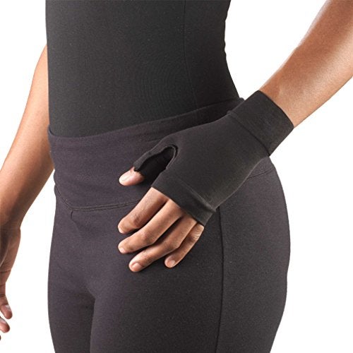 Truform قفاز ضغط لمتلازمة اللمف، 20-30 مم زئبقي دعم بعد استئصال الثدي، أسود، كبير - Image 1