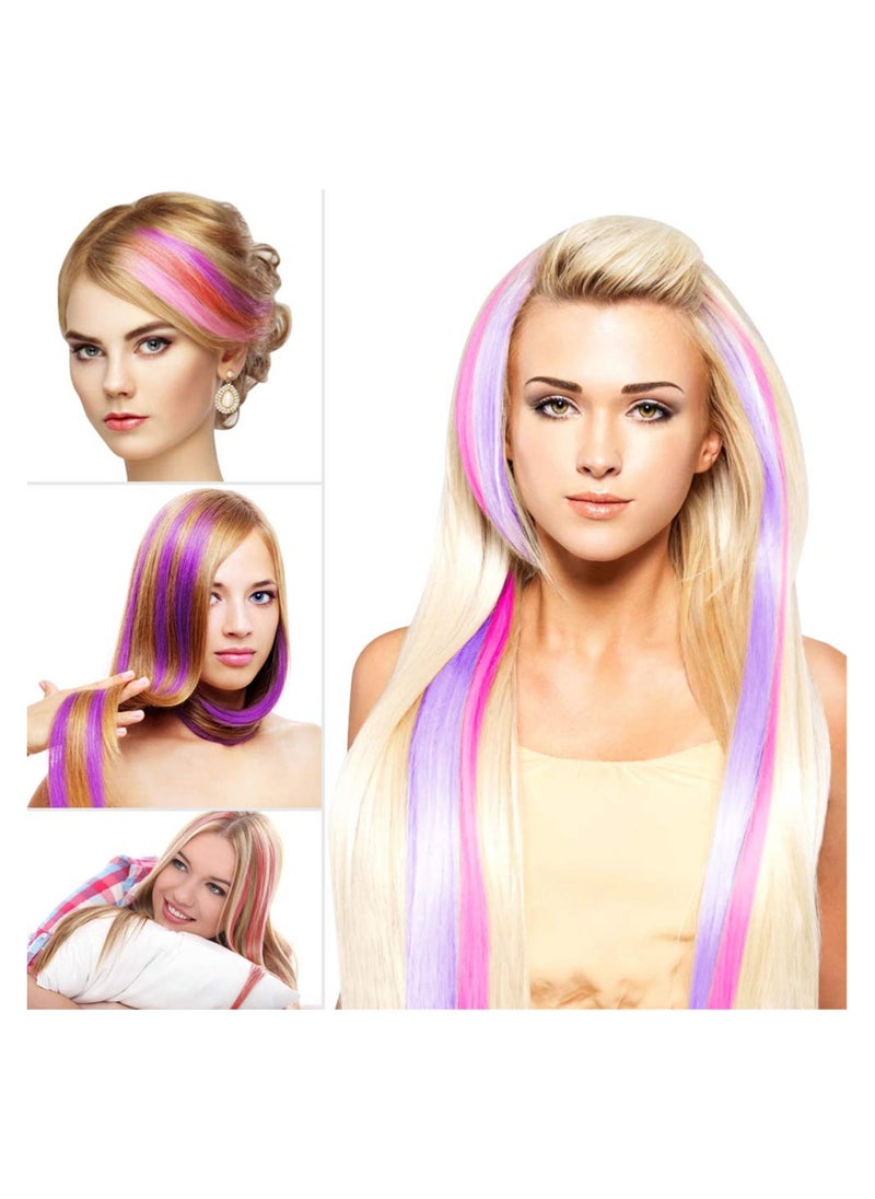 MissTiara 12-Piece Straight Clip In Hair Extension Set  - Image 4