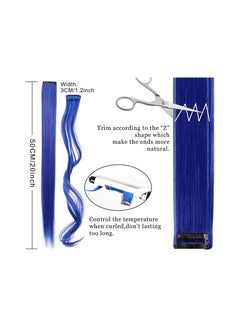 MissTiara 12-Piece Straight Clip In Hair Extension Set  - Image 3