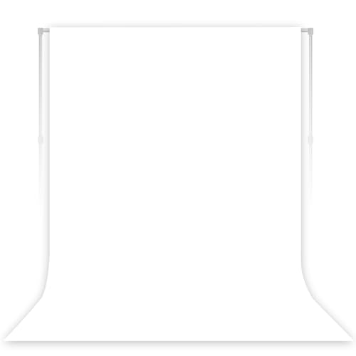 LYLYCTY White Backdrop for Photoshoot, Professional Photo Backdrop Background Curtain for Product Photography, Portraits, Wedding, Party, Live Streaming Video Recording 5X7 FT - Image 1