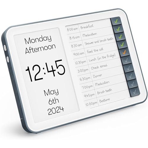 Relish Day Hub - Dementia Clock with Daily Task Manager, HD Large Screen Digital Calendar Clock for Seniors and People with Memory Loss - Image 1