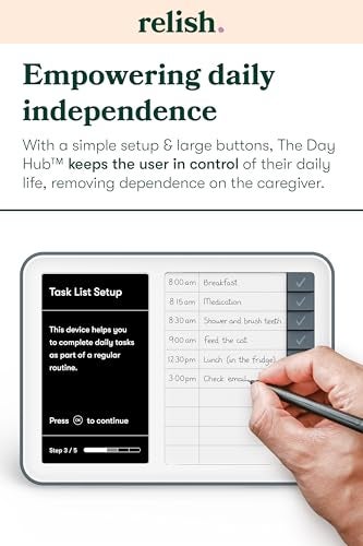 Relish Day Hub - Dementia Clock with Daily Task Manager, HD Large Screen Digital Calendar Clock for Seniors and People with Memory Loss - Image 3