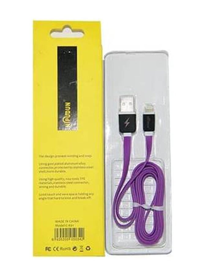 NIPUDUN Pack Of 5 NIPUDUN Cable Usp Lightting For IPhones Purple  - Image 3