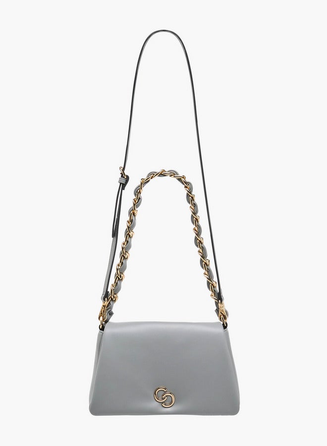 سيليست حقيبة كتف بنقوش مع سلسلة - Image 3