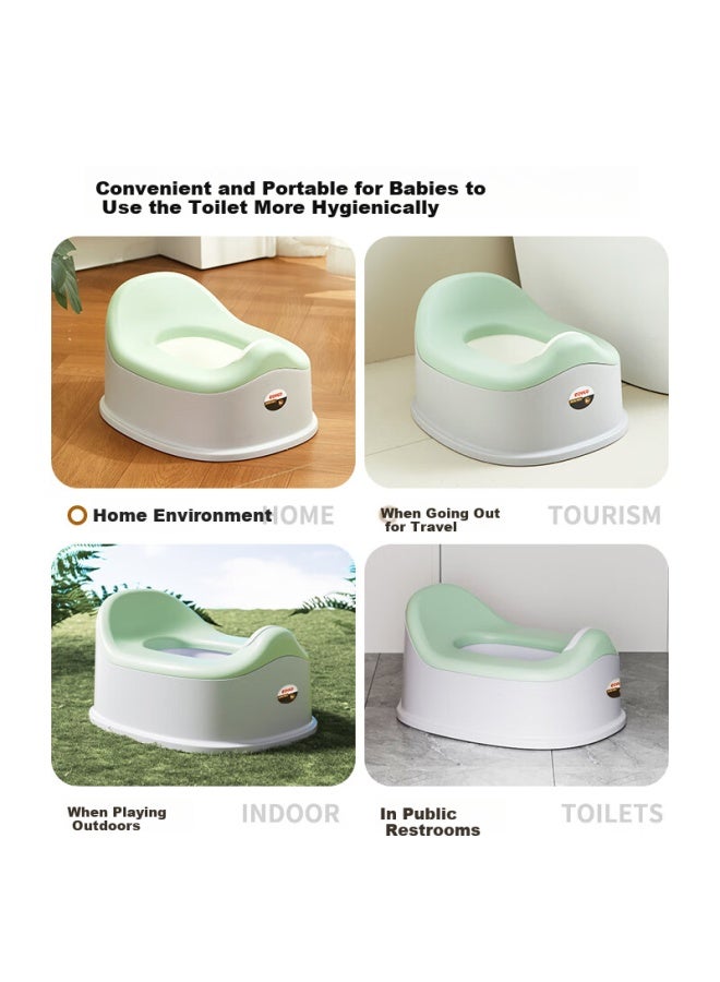 Rikang Children's Toilet Seat Multifunctional Uni Baby Potty Toddler Potty X2017-5 Set Green - Image 3