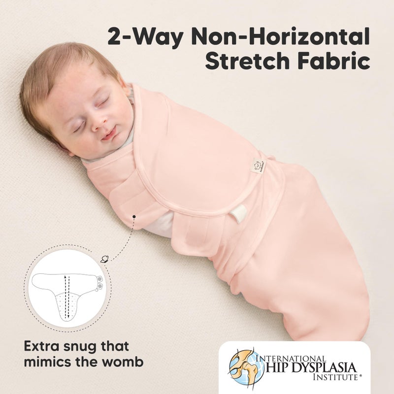 KeaBabies 3-Pack Organic Baby Swaddle Sleep Sacks - Swaddles for Newborns, Infant 0-3 Months, Baby Girls, Boys, Soft & Snug Newborn Sleep Sack, Nursery Swaddling Blankets (Angelic) - Image 5