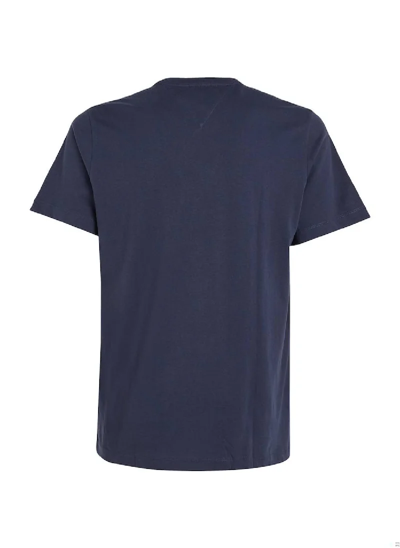 TOMMY JEANS Men's Classics Organic Cotton T-Shirt, Navy