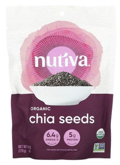Nutiva Organic Chia Seeds 6 oz (170 g) 