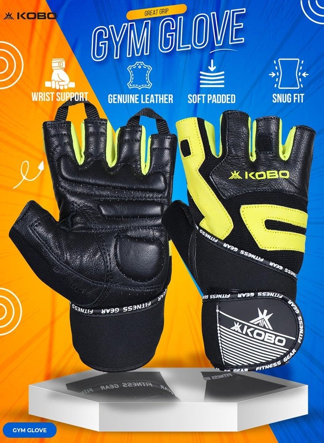 Kobo WTG-54 Gym Gloves with Wrist Support - Image 2