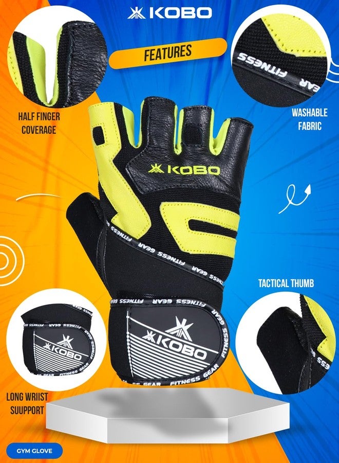 Kobo WTG-54 Gym Gloves with Wrist Support - Image 4