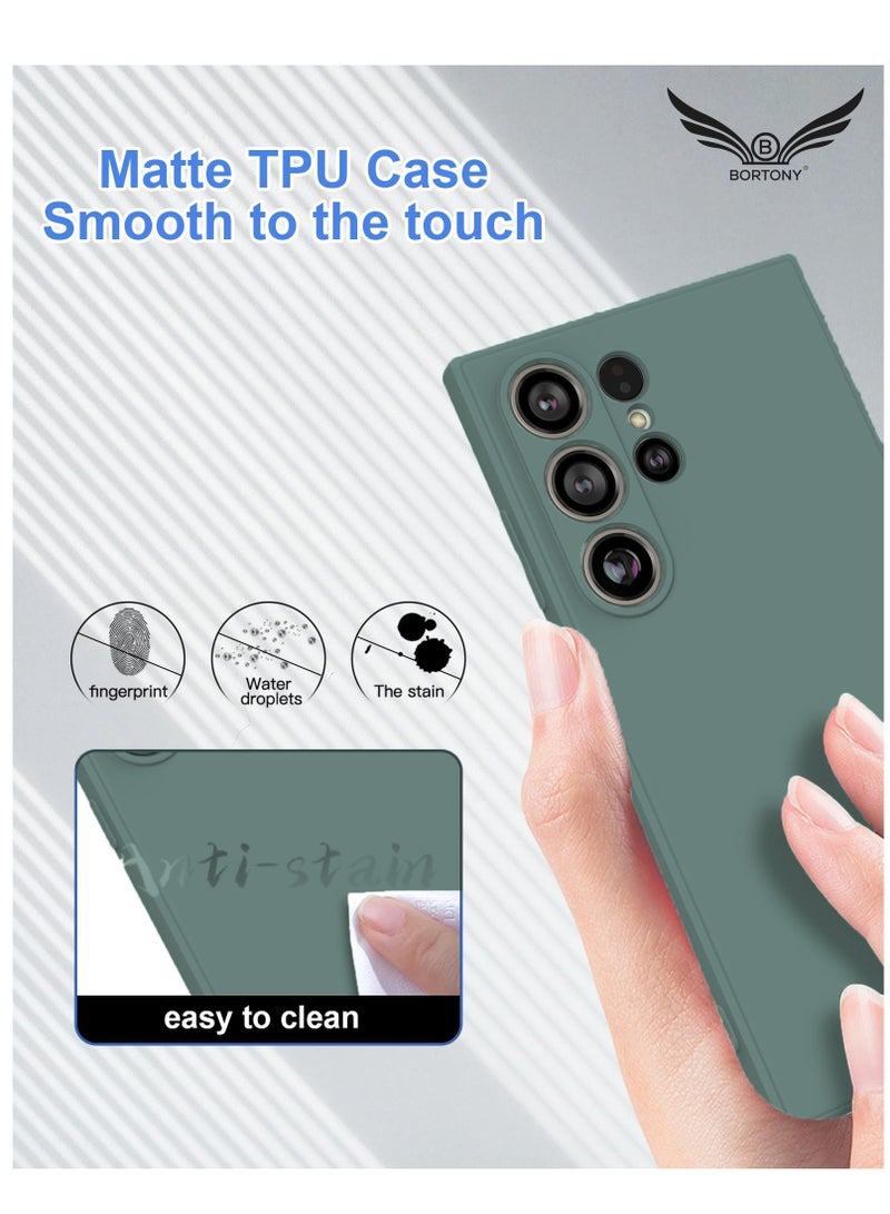 BORTONY Samsung S24 Ultra Case Liquid Soft Silicone Gel Rubber Galaxy S24 Ultra Cover Anti Scratch Military-Grade Drop-Proof Protective Case for Samsung Galaxy S24 Ultra 6.8 Inch - Image 4