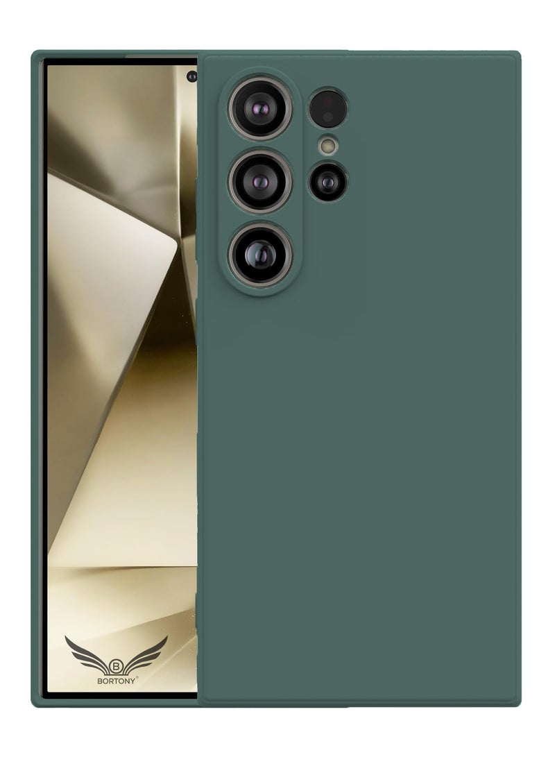 BORTONY Samsung S24 Ultra Case Liquid Soft Silicone Gel Rubber Galaxy S24 Ultra Cover Anti Scratch Military-Grade Drop-Proof Protective Case for Samsung Galaxy S24 Ultra 6.8 Inch - Image 1