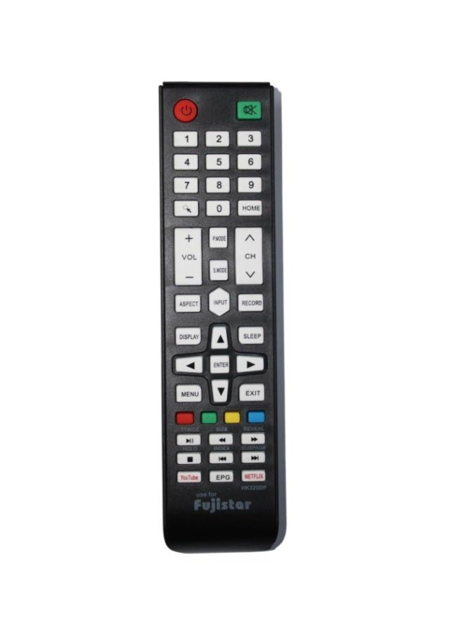 Remote Control Compatible with Fujistar TV, LCD/LED, Black - Image 2