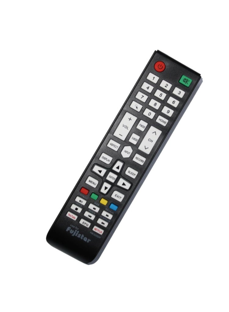 Remote Control Compatible with Fujistar TV, LCD/LED, Black - Image 1