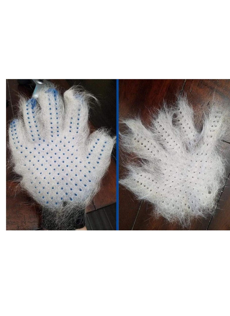 Generic - A special pet combing glove made of silicone with high efficiency, one of the pet cleaning supplies and pet accessories equipment, blue color - Image 1