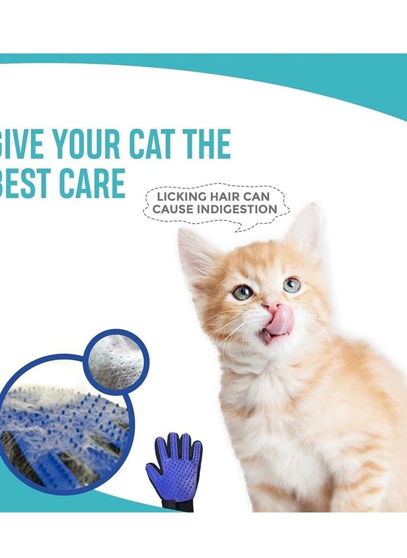 Generic - A special pet combing glove made of silicone with high efficiency, one of the pet cleaning supplies and pet accessories equipment, blue color - Image 1