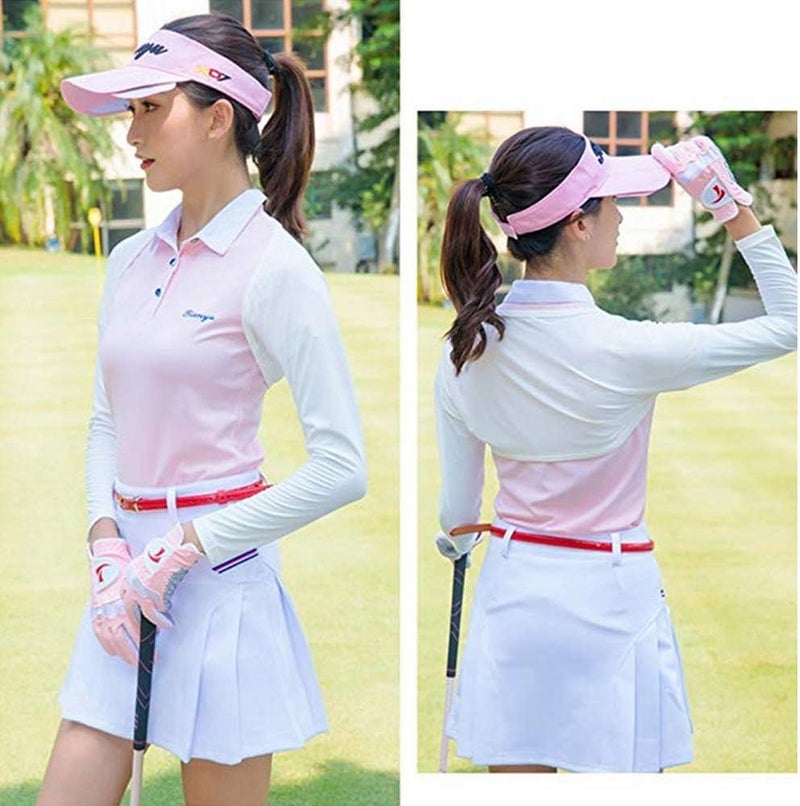 YAKEFJ UV Protection Anti-UV Cooling Shawl Arm Sleeves Sun Protector for Women Golfing Riding Outdoor Activities - Image 5