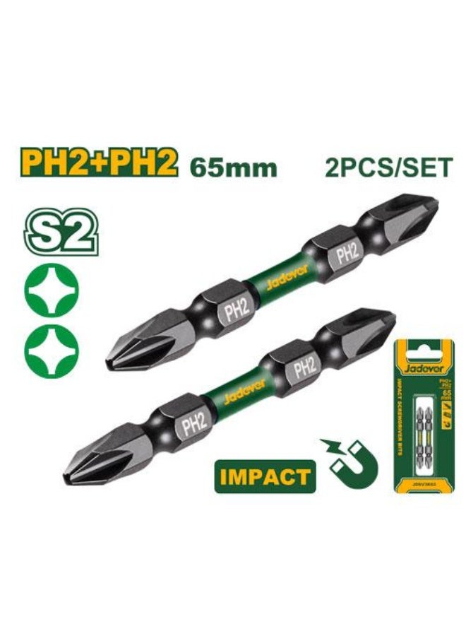 jadever Impact screwdriver bits 68mm JDSV3K62 - Image 1