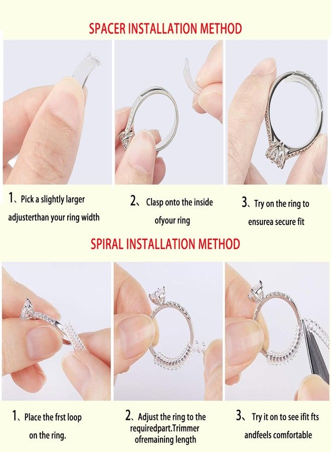 ChenYuTe Ring Size Adjusters, 14Pack Invisible Ring Sizes, Washers and Tighteners, Can Reduce 0.5-1.5 Size，Suitable for Men's and Women's Rings in Sizes 1 to 9mm - Image 4