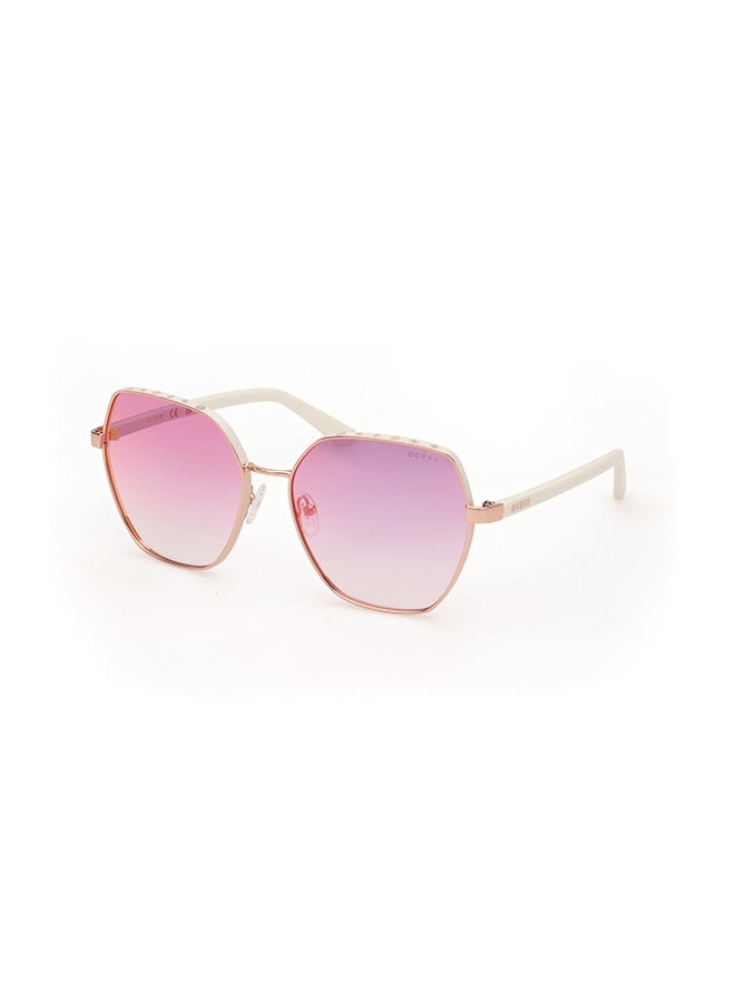 GUESS Women's UV Protection Hexagon Sunglasses - GU0010821Z60 - Lens Size: 60 Mm - Image 1