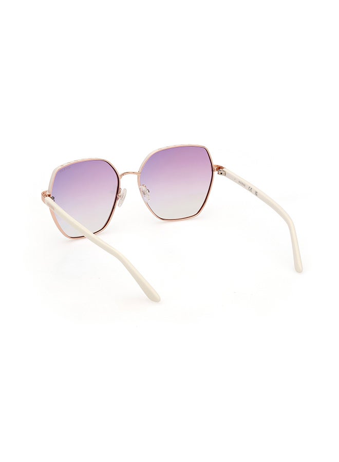 GUESS Women's UV Protection Hexagon Sunglasses - GU0010821Z60 - Lens Size: 60 Mm - Image 3