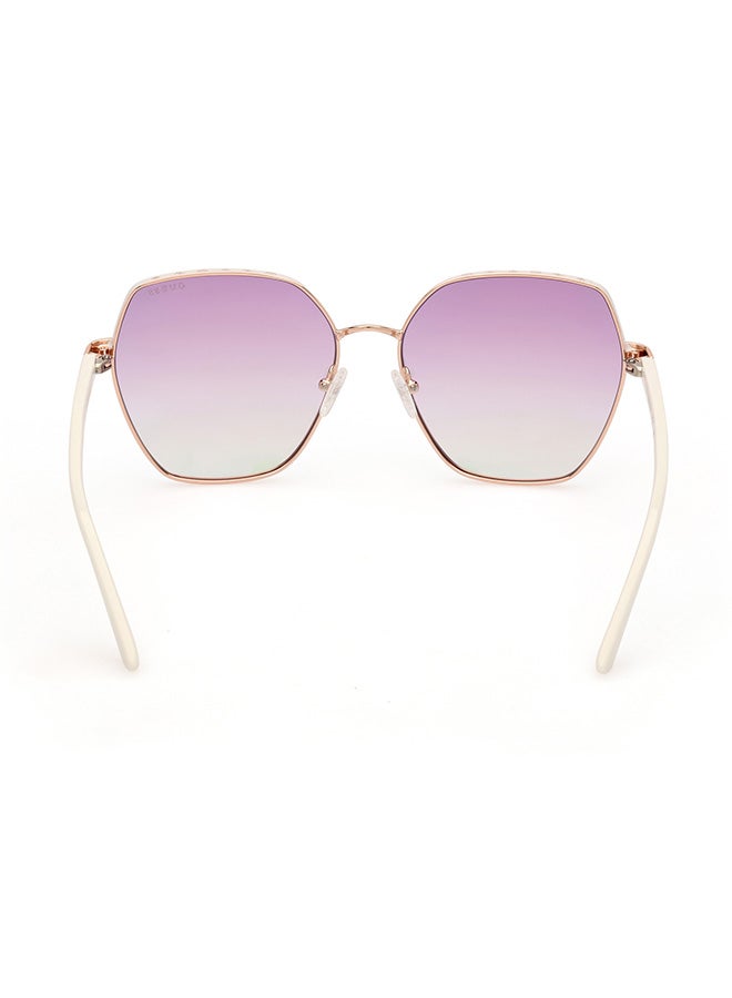 GUESS Women's UV Protection Hexagon Sunglasses - GU0010821Z60 - Lens Size: 60 Mm - Image 4