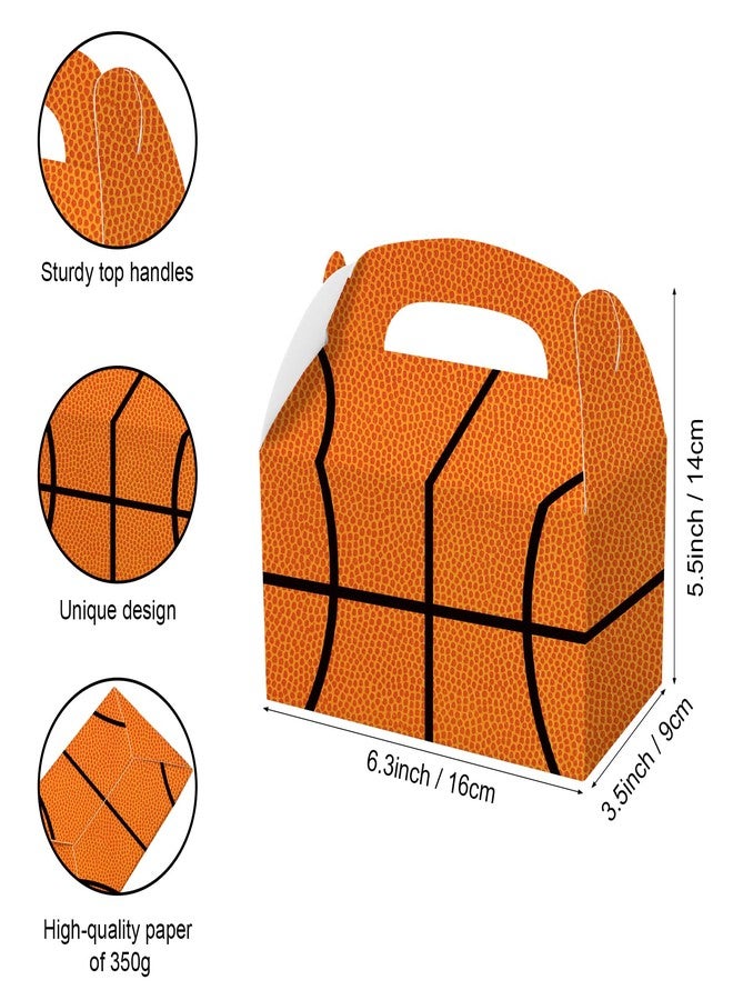 BCHOCKS 24 PCS Basketball Birthday Party Supplies, Party Gift Goody Treat Candy Boxes for Basketball Party Favors Decor - Image 3