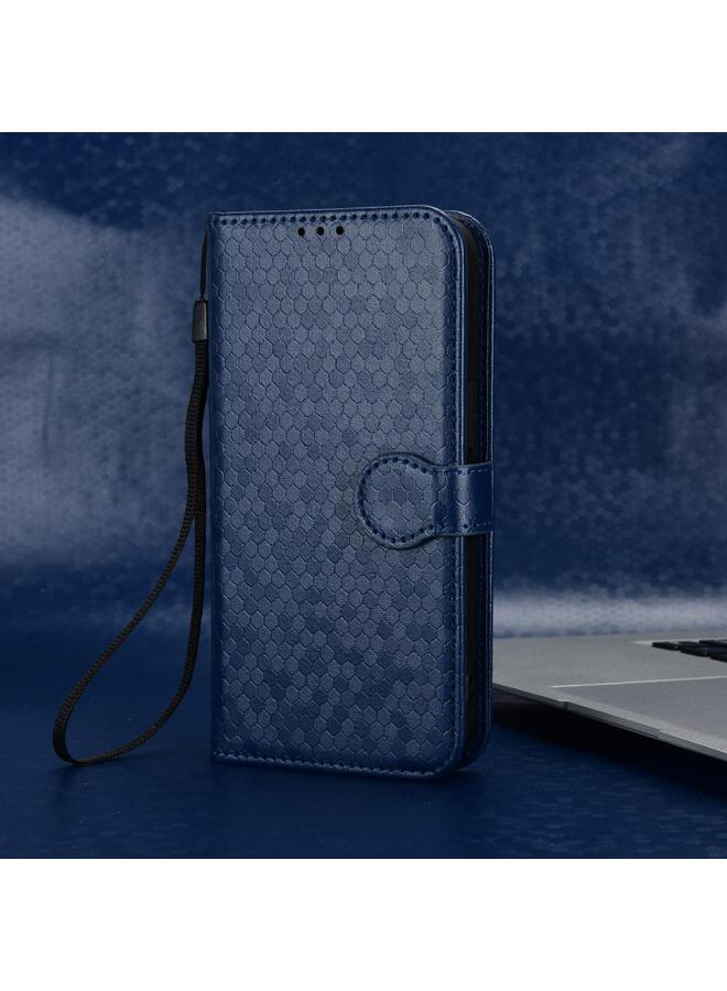 S-TOP Case For Samsung Galaxy S25 5G Honeycomb Dot Texture Leather Phone Case - Image 2