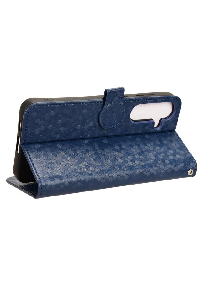 S-TOP Case For Samsung Galaxy S25 5G Honeycomb Dot Texture Leather Phone Case - Image 5