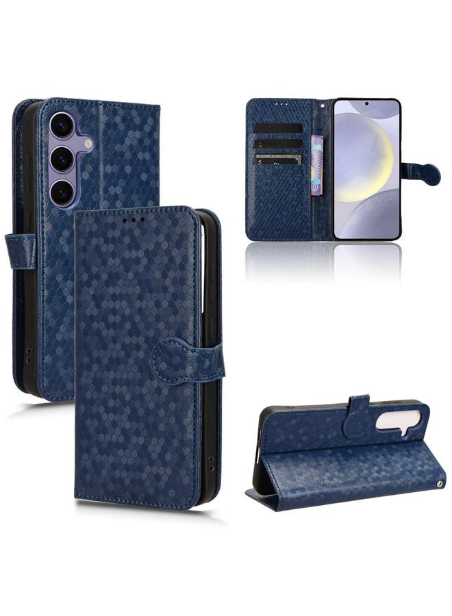 S-TOP Case For Samsung Galaxy S25 5G Honeycomb Dot Texture Leather Phone Case - Image 1