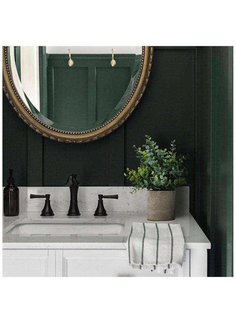 Arabest 2 Pack Small Fake Plants Eucalyptus Potted Artificial Plants for Shelf Desk Home Bathroom Farmhouse Room Coffee Table Decor (Sage Green)  - Image 4