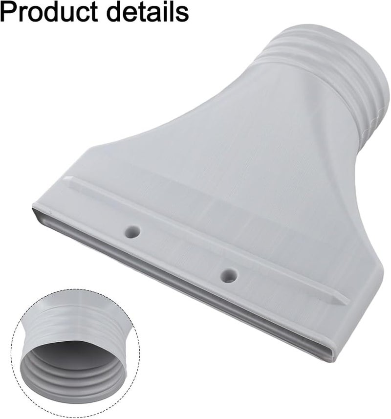 Gray 22x25cm Flat Hose Adapter for Air Conditioner Furnace Split Systems and Dryer Exhaust - Image 4