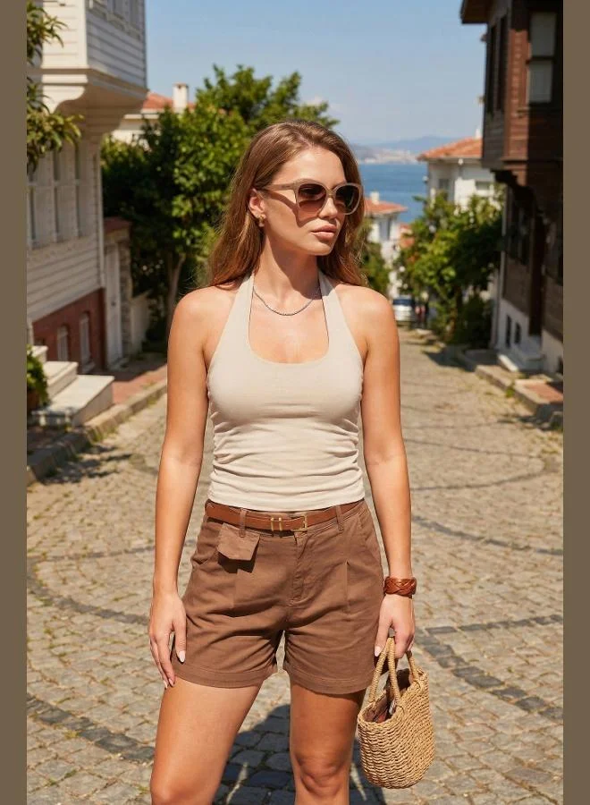 Lela  Lela Slim Fit Halter Neck Backless Two-Pack Blouse Women's Blouse 5866664 for Women | Best Price UAE