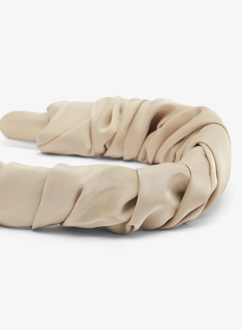 Khizana  Satin Ruched Headband for Women | Best Price UAE
