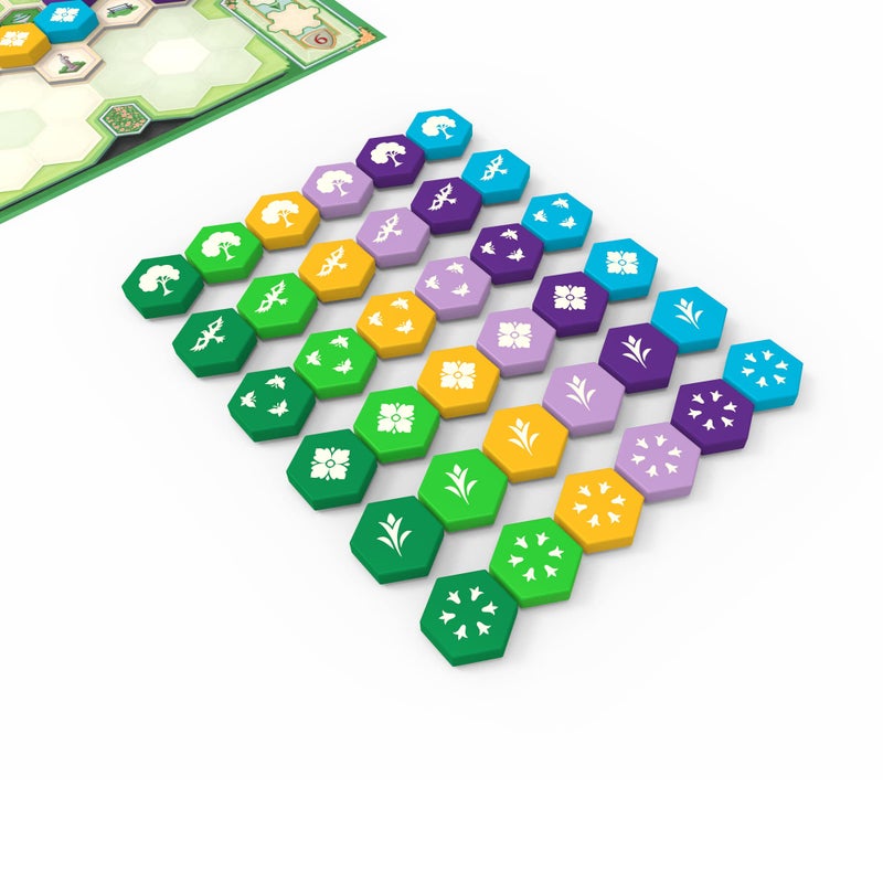 Plan B Games لعبة لوحية أسمودي أزول حديقة الملكة - أنشئ جنة ملكية، لعبة استراتيجية لوضع البلاط الموزاييك للأطفال والبالغين، للأعمار 10 سنوات فما فوق، 2-4 لاعبين، وقت اللعب 45-60 دقيقة - Image 3