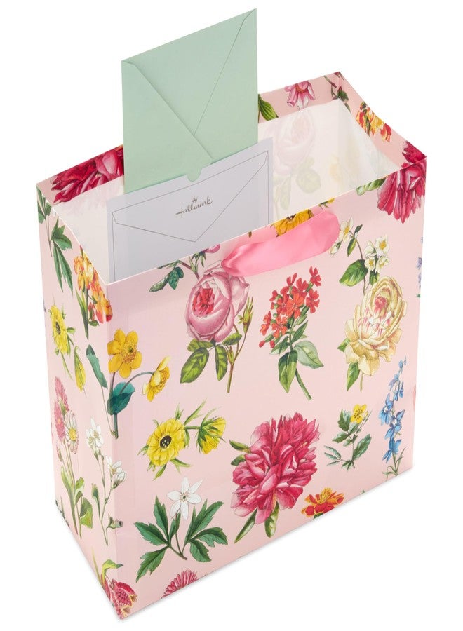 Hallmark 10" Large Mother's Day Gift Bag with Tissue Paper (Vintage Floral with Pink Bow) for Valentine's Day, Easter, Bridal Showers, Graduations, New Moms - Image 4