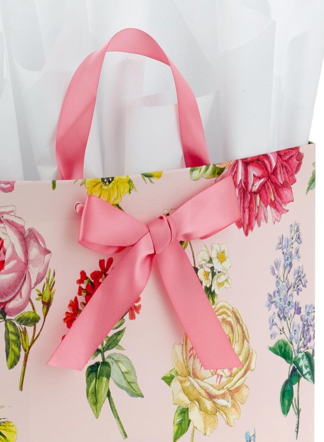 Hallmark 10" Large Mother's Day Gift Bag with Tissue Paper (Vintage Floral with Pink Bow) for Valentine's Day, Easter, Bridal Showers, Graduations, New Moms - Image 5