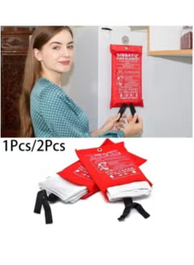 بطانية طوارئ الحريق، بطانية حريق للمنزل والمطبخ، بطانيات طوارئ التخييم، بطانيات مقاومة للحريق في حالات الطوارئ للمنزل، بطانية لحام بطانية مقاومة للحريق للمطبخ، الشواية، الشواء(1x/2x) - Image 1