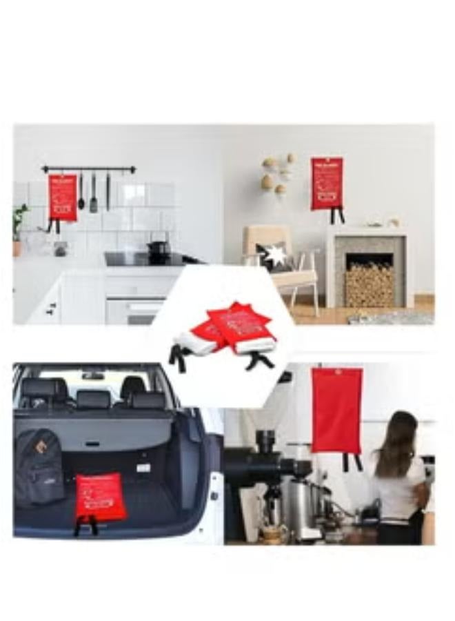 بطانية طوارئ الحريق، بطانية حريق للمنزل والمطبخ، بطانيات طوارئ التخييم، بطانيات مقاومة للحريق في حالات الطوارئ للمنزل، بطانية لحام بطانية مقاومة للحريق للمطبخ، الشواية، الشواء(1x/2x) - Image 3